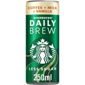 Starbucks Daily Brew Coffee with Milk & Vanilla Flavour 250ml