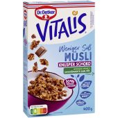 Dr.Oetker Vitalis - Weniger süß Knusper Schoko 400g