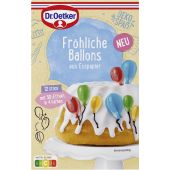 Dr.Oetker Backzutaten - Kuchen Deko Fröhliche Ballons, Esspapier 8g