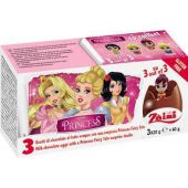 Zaini - Chocolate Eggs With Surprise - Tripack - Princess Fairy Tales 60g