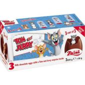 Zaini - Chocolate Eggs With Surprise - Tripack - Tom & Jerry 60g