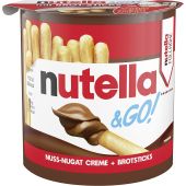 FDE Limited Nutella&GO! 52g, Display, 144pcs Nutella Powerbrand Sommer-Promotion
