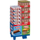 Ferrero Limited Duplo Milchcreme 10er / hanuta Crispy Cocoa Plant-Based 10er, Dissplay, 220pcs