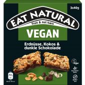 Ferrero Eat Natural 3er Vegan Erdnüsse, Kokos & dunkle Schokolade 3x40g