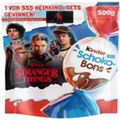 Ferrero Limited Kinder Schoko-Bons 500g XXL-Pack Stranger Things Promotion