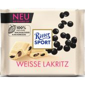 Ritter Sport Limited Lakritz Weiss Tafel 100g