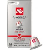 illy Nespresso kompatible Kapseln 10 Stück normale Röstung Lungo 57g