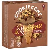 Nestle Extrême Cookie Cone Chocolat 4x110ml