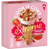 Nestle Extreme Cookie Cone Fraise Multipack 4x110ml