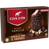 Cote D'Or Stick Vanille Chocolat Noir & Amandes 4x90ml