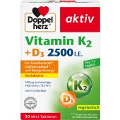 Doppelherz Vitamin K2 + Vit. D3 2500 I.E. 30 Tabletten