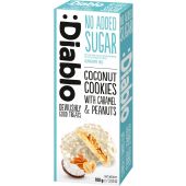 :Diablo No Added Sugar Coconut Cookies with Caramel and Peanuts 100g
