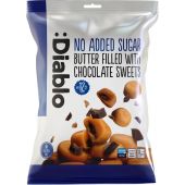 :Diablo No Added Sugar Butter Filled with Chocolate Sweets 75g