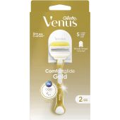 Gillette Venus Comfortglide Gold Olympic Rasierapparat mit 2 Klingen + Rasiererhalter