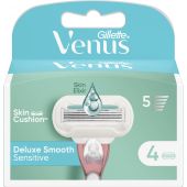 Gillette Venus Deluxe Smooth Sensitive Systemklingen 4er