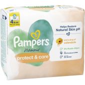 Pampers Feuchte Tücher Harmonie Protect + Care 4x