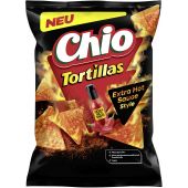 Chio Tortillas Extra Hot Sauce Style 110g