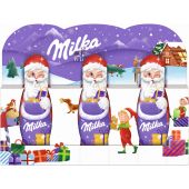 MDLZ DE Christmas Milka Weihnachtsmann Alpenmilch 3 x 15g