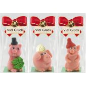 Odenwälder Marzipan Christmas Happy Pigs Sortiment im Beutel 50g