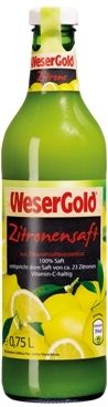 WeserGold Zitronensaft 750ml
