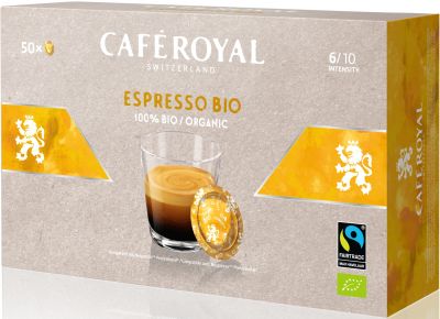 Café Royal Office Pads for Nespresso B2B Espresso Bio 50pads 300g
