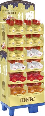 Ferrero Christmas Dekorieren mit 4 Pralinen, Display, 216pcs