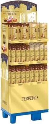 Ferrero Christmas Geschenke mit 4 Pralinen Saison-Artikeln, Display, 124pcs