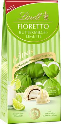 Lindt Fioretto Minis Beutel, Buttermilch-Limette, 115g