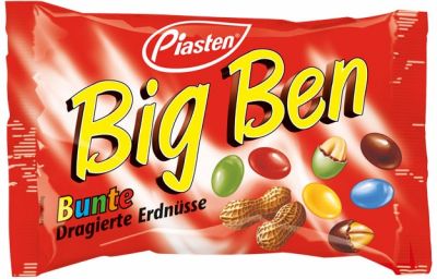 Piasten Big Ben Bunte Erdnüsse 250g, 22pcs