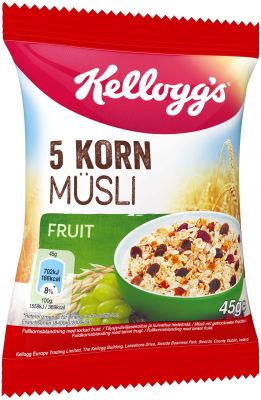 Kelloggs 5 Korn Müsli Fruit 45g, 32pcs