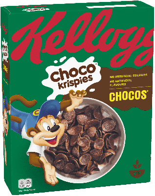 Kelloggs Choco Krispies Chocos 330g, 10pcs