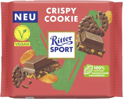 Ritter Sport Vegan Crispy Cookie Tafel 100g