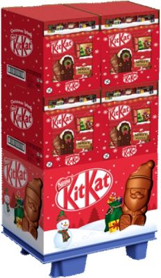 Nestle Christmas Kitkat Adventskalender 208g, Display, 40pcs