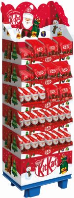 Nestle Christmas Kitkat 4 sort, Display, 320pcs