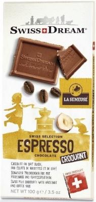 Goldkenn Espresso Croquant chocolate bar/Swiss Selection 100g