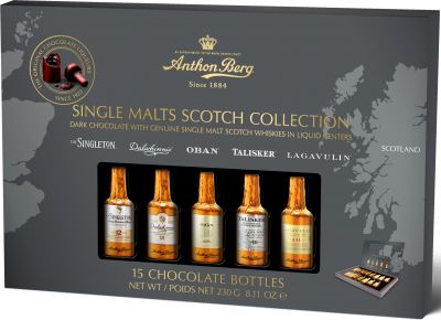Anthon Berg Whiskey Liqueurs Single Malts Scotch 230g