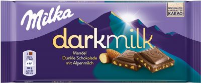 MDLZ DE Milka Dark Milk Mandel 85g, 16pcs