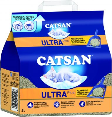 Catsan Ultra Plus Klumpende Katzenstreu 5 L