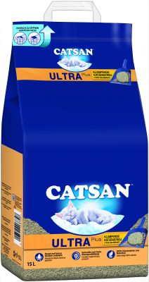 Catsan Ultra Plus Klumpende Katzenstreu 15 L