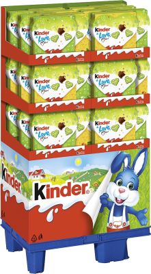 FDE Easter - Kinder & Love Mini Herzen 107g, Display, 144pcs