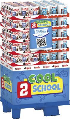 FDE Limited Kinder Riegel & Duplo 18er, Display, 150pcs Cool2School Promotion