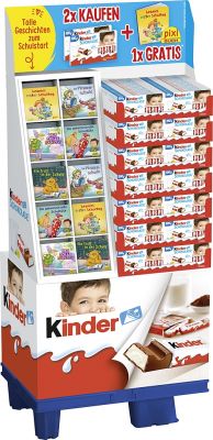 FDE Limited Kinder Schokolade 100g, Display, 280pcs Cool2School Promotion