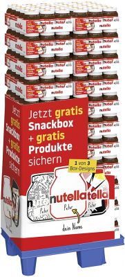 FDE Limited Nutella 450g, Display, 330pcs Nutella Powerbrand Sommer-Promotion