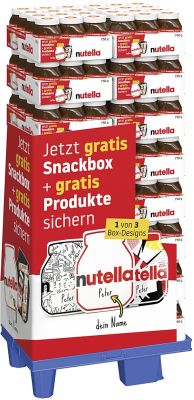 FDE Limited Nutella 750g, Display, 192pcs Nutella Powerbrand Sommer-Promotion
