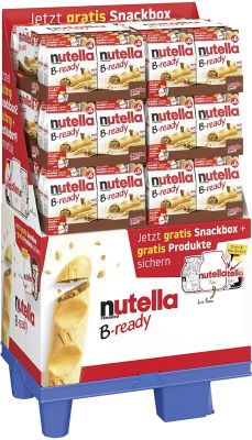 FDE Limited Nutella B-Ready 6er 132g, Display, 96pcs Nutella Powerbrand Sommer-Promotion