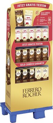 Ferrero Limited Pralinen Tafeln Ferrero Rocher / Raffaello, Display, 160pcs Gratis testen