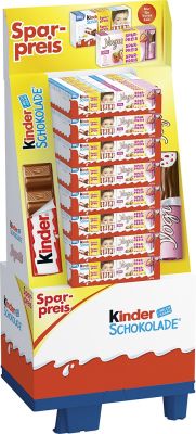Ferrero Limited Kinder Schokolade 8er x 4 / Yogurette 8er x 4, Display, 80pcs