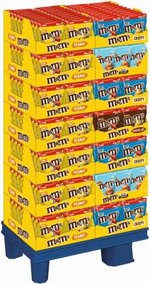 MDE M&M´s Peanut/Choco/Crispy/Salted Caramel, Display, 295pcs