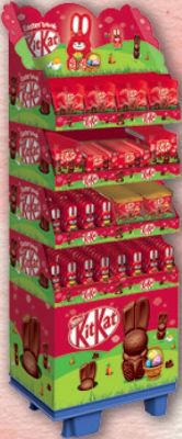 Nestle Easter -  Kitkat 5 sort, Display, 262pcs