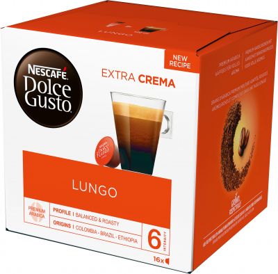 Nestle Nescafé Dolce Gusto Caffè Lungo 16 Capsules 104g